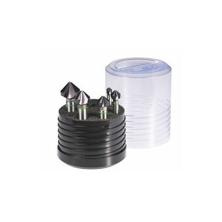 Holex 5 Pc Pro Steel Countersink Set, 90 Deg, TiAlN Coated, 6.3 mm to 20.5 mm 150343 5